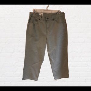 NWT Ralph Lauren Jean Co Khaki Green Capris. Sz 8.